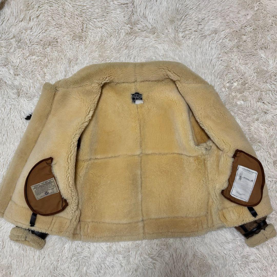 AVIREX B-3 フライトジャケット　USA製　40 ボア　　　ムートン