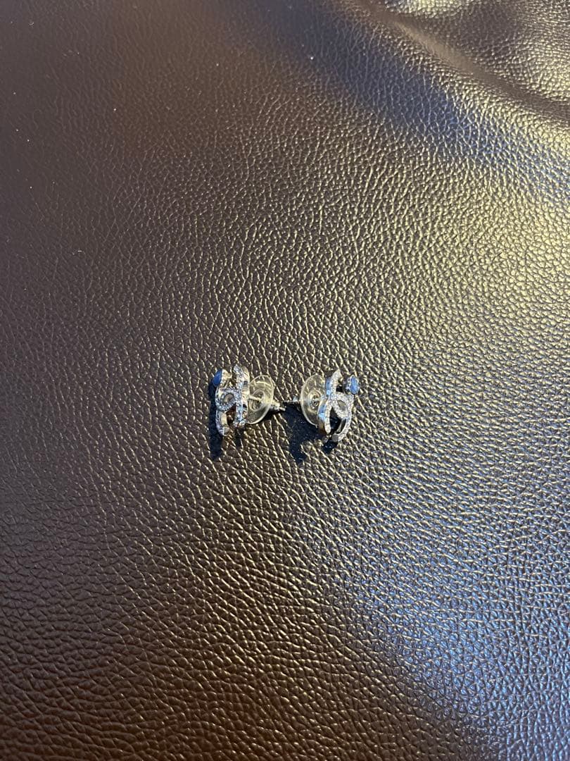 CHANELシャネル25P ハートCCマークピアス 青