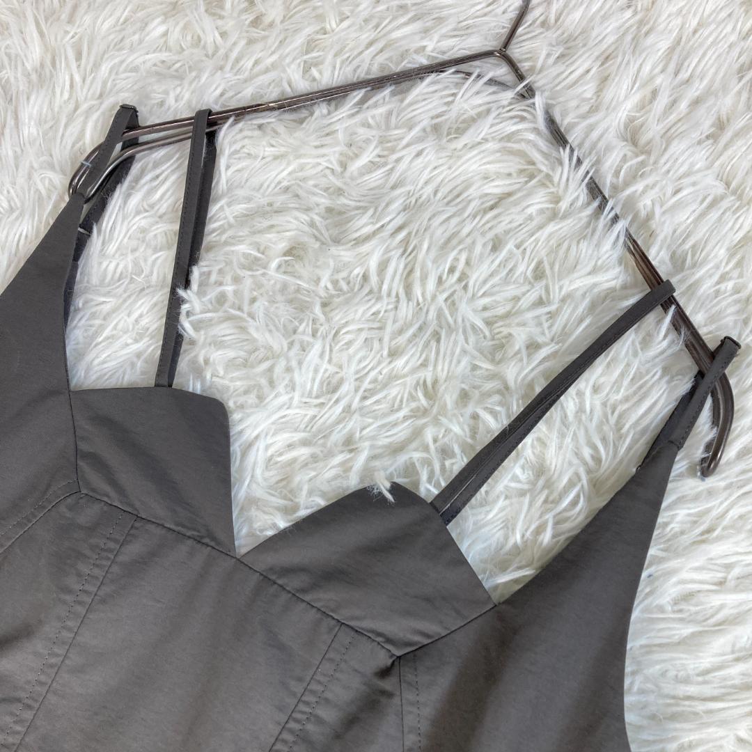 UN3D.　アンスリード　サイドオープンバルーンワンピース　36　グレー