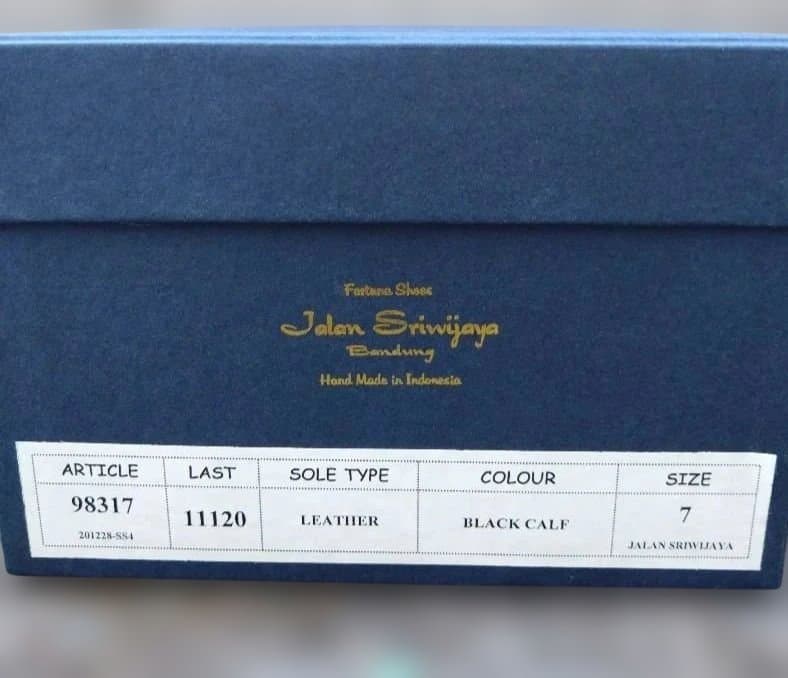 Jalan Sriwijaya(ジャランスリウァヤ)ストレートチップ25.5cm