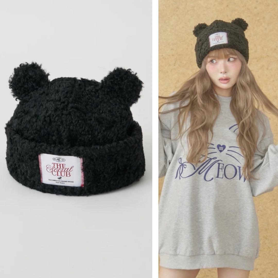 新品・未開封♡Darich♡テディベアハット　BLK