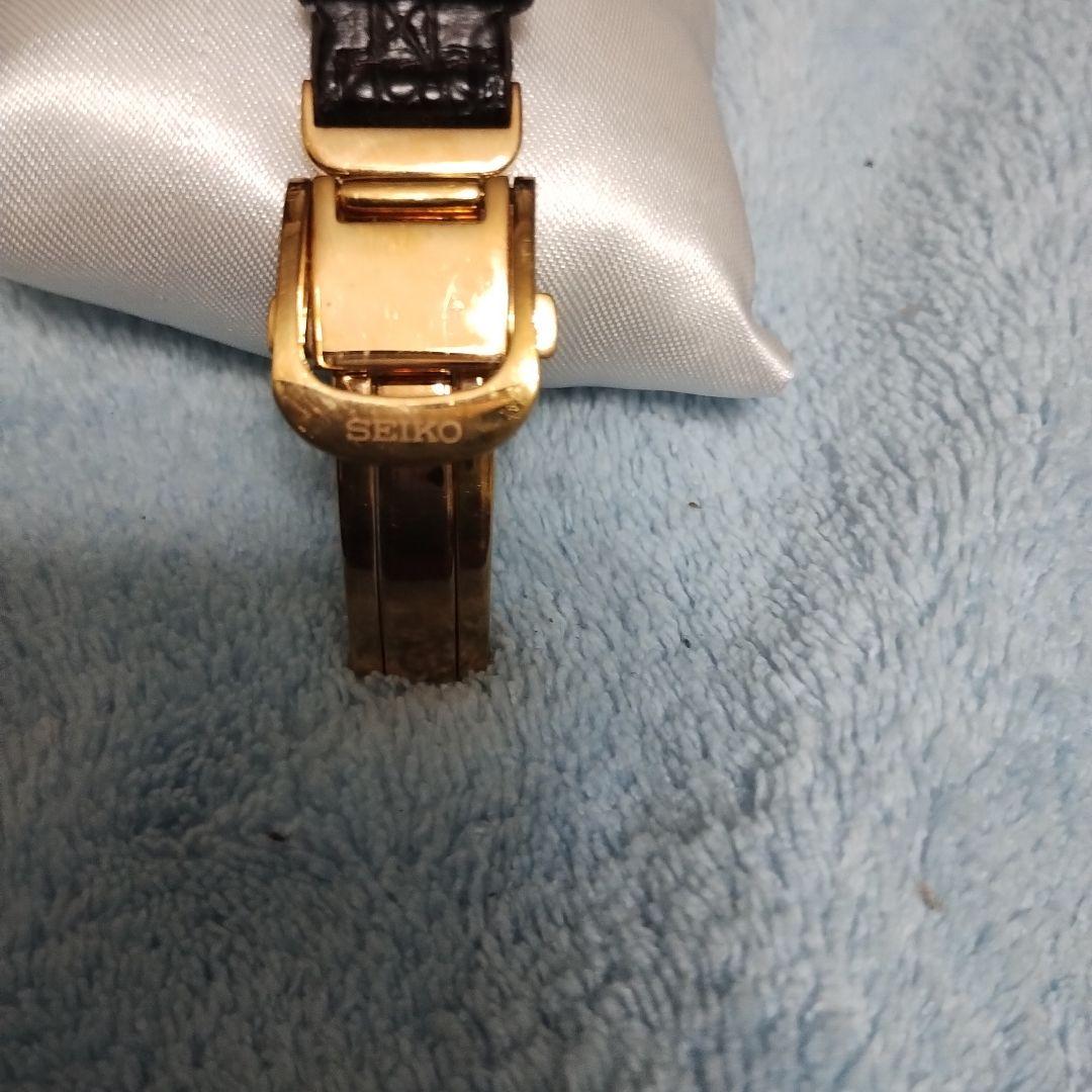 希少！電波ソーラーSEIKOセイコーエクセリーヌ白蝶貝チタンEXCELINE美品