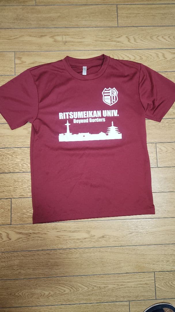 サ*ー様 ASICS 立命館大学体育会系サッカー部チームユニフォーム、応援シャツ