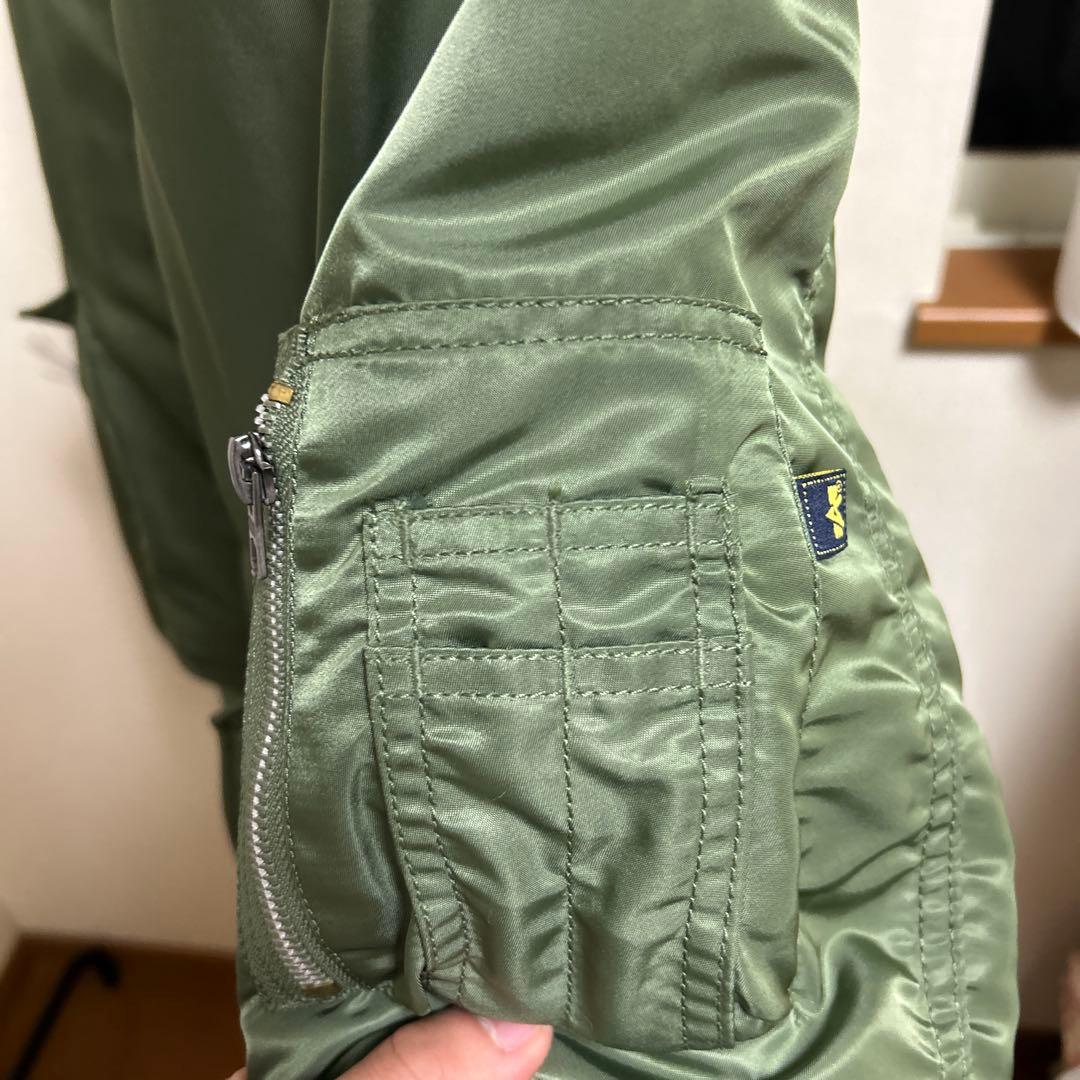 MA-1 フライトジャケット オリーブ 中綿 古着