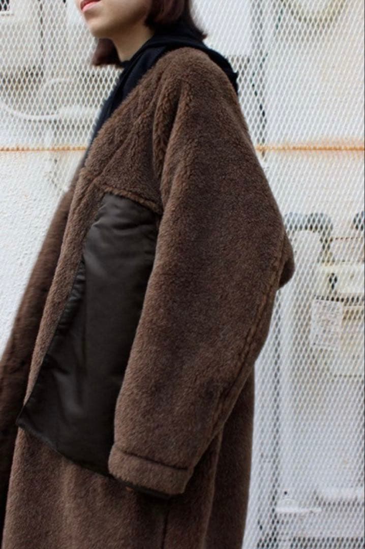 完売品★jun mikami ジュンミカミアルパカライナーコート　ボアコート