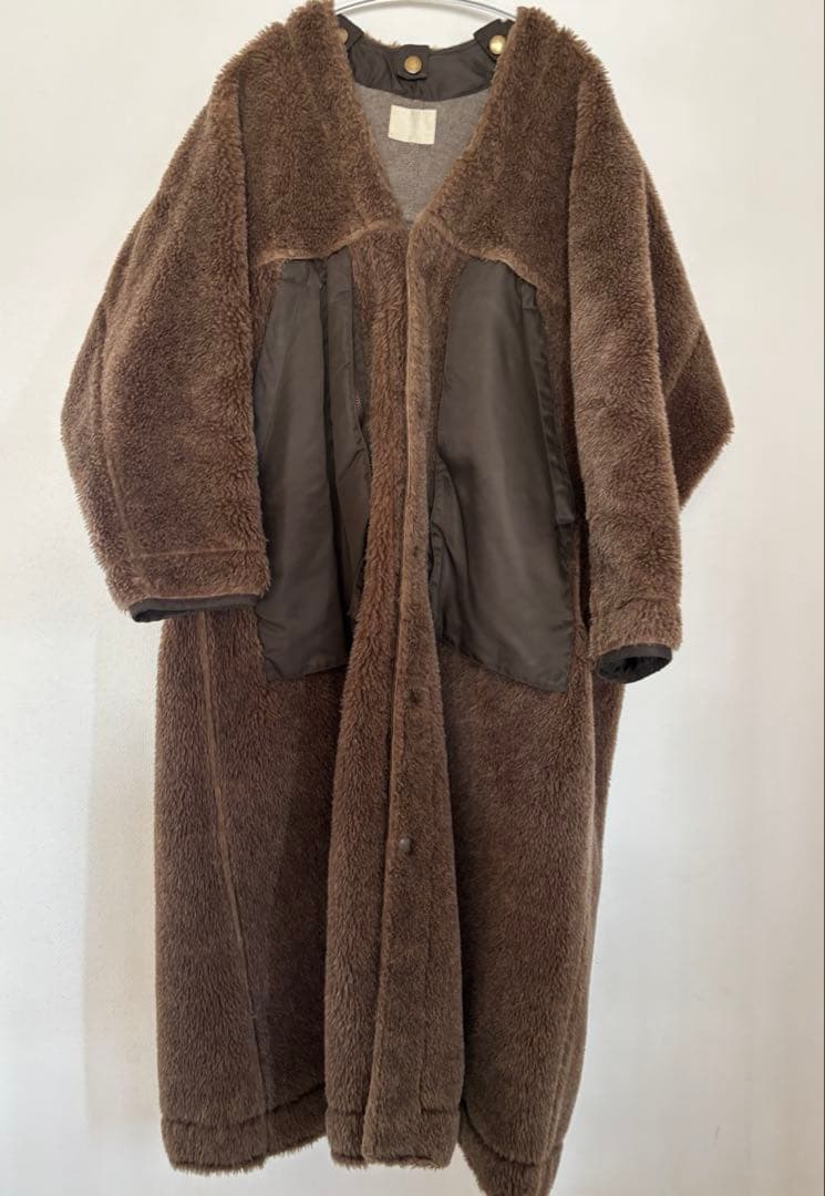 完売品★jun mikami ジュンミカミアルパカライナーコート　ボアコート