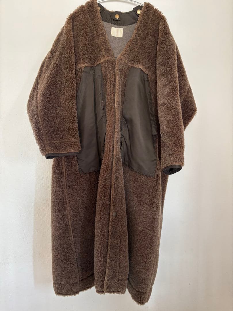 完売品★jun mikami ジュンミカミアルパカライナーコート　ボアコート