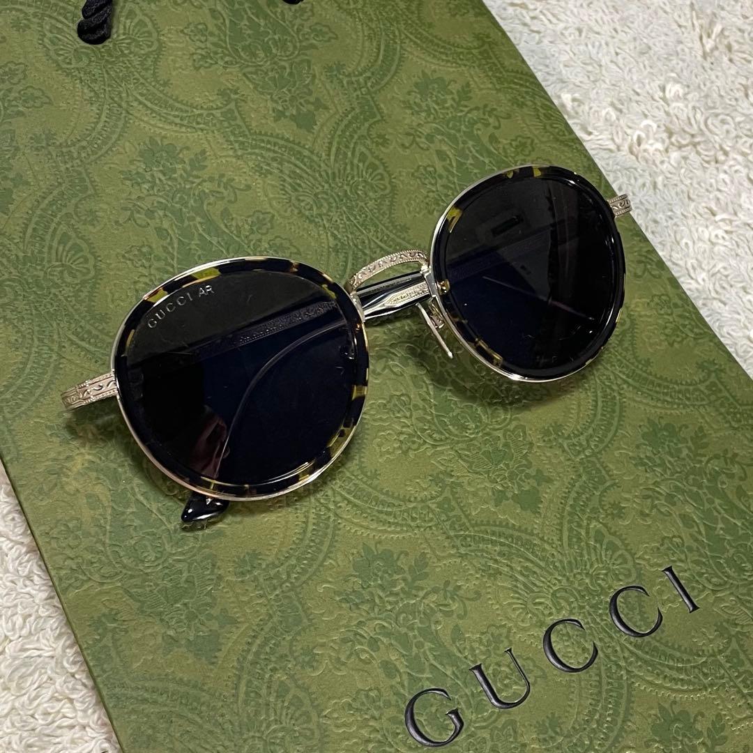【極美品】GUCCI サングラス レオパード トゥアレグ柄 激レア グッチ