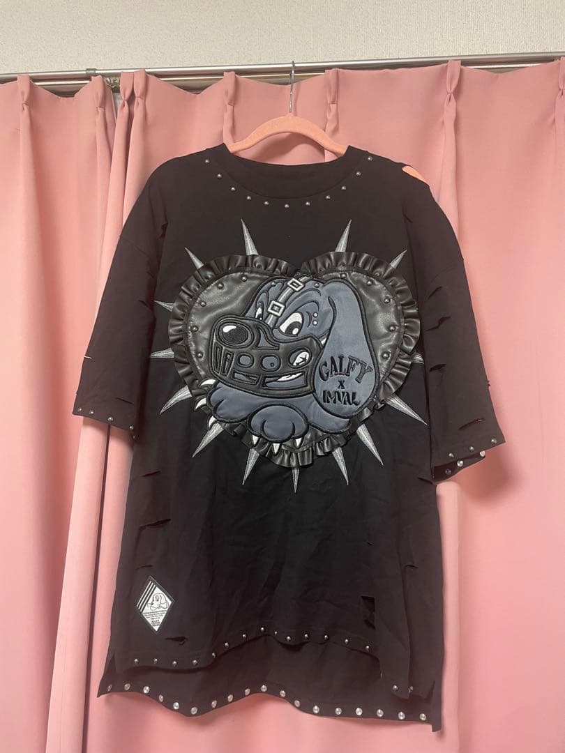 IMVAL×GALFY ガルフィー ブラック Tシャツ タグ付き シワあり