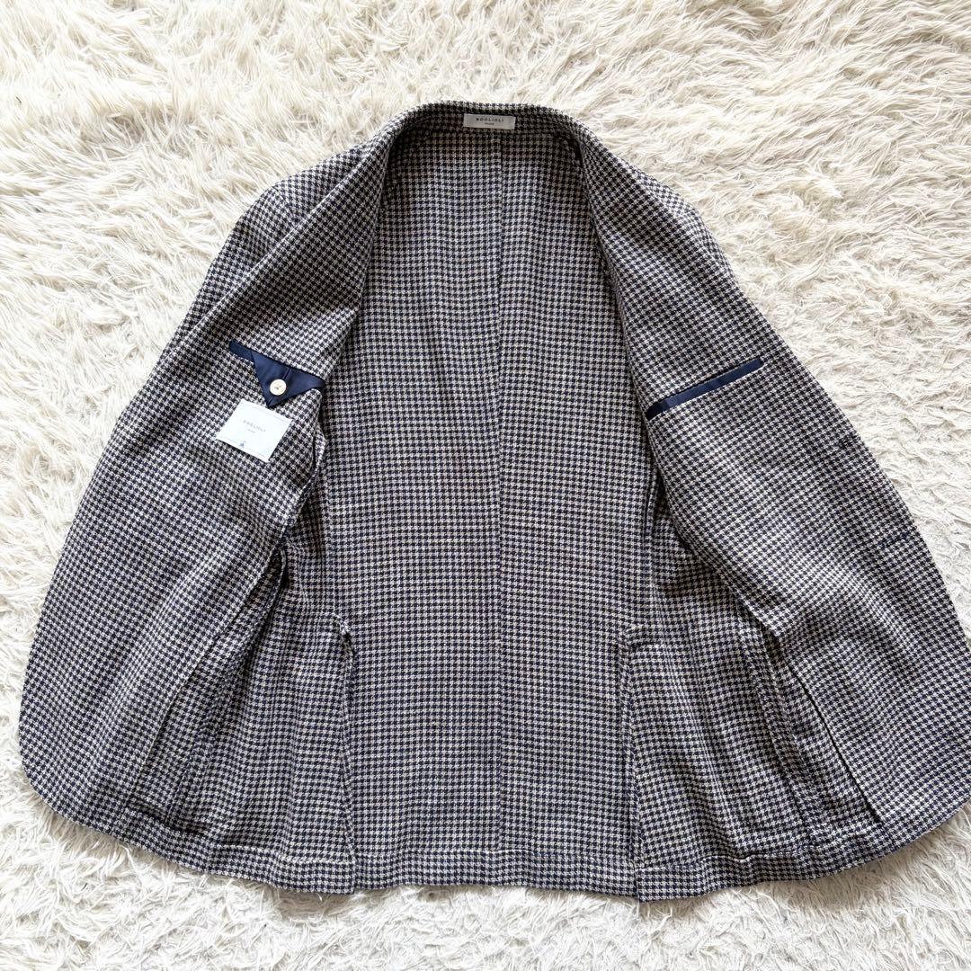 <極美品>BOGLIOLI k.jacket 新ロゴ ネイビー ジャケット 46