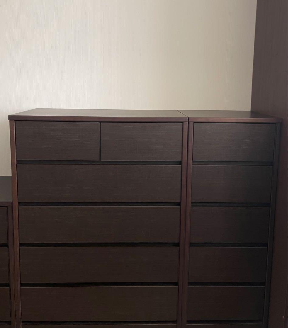 美品•日本製【ディノス】5段チェスト❶