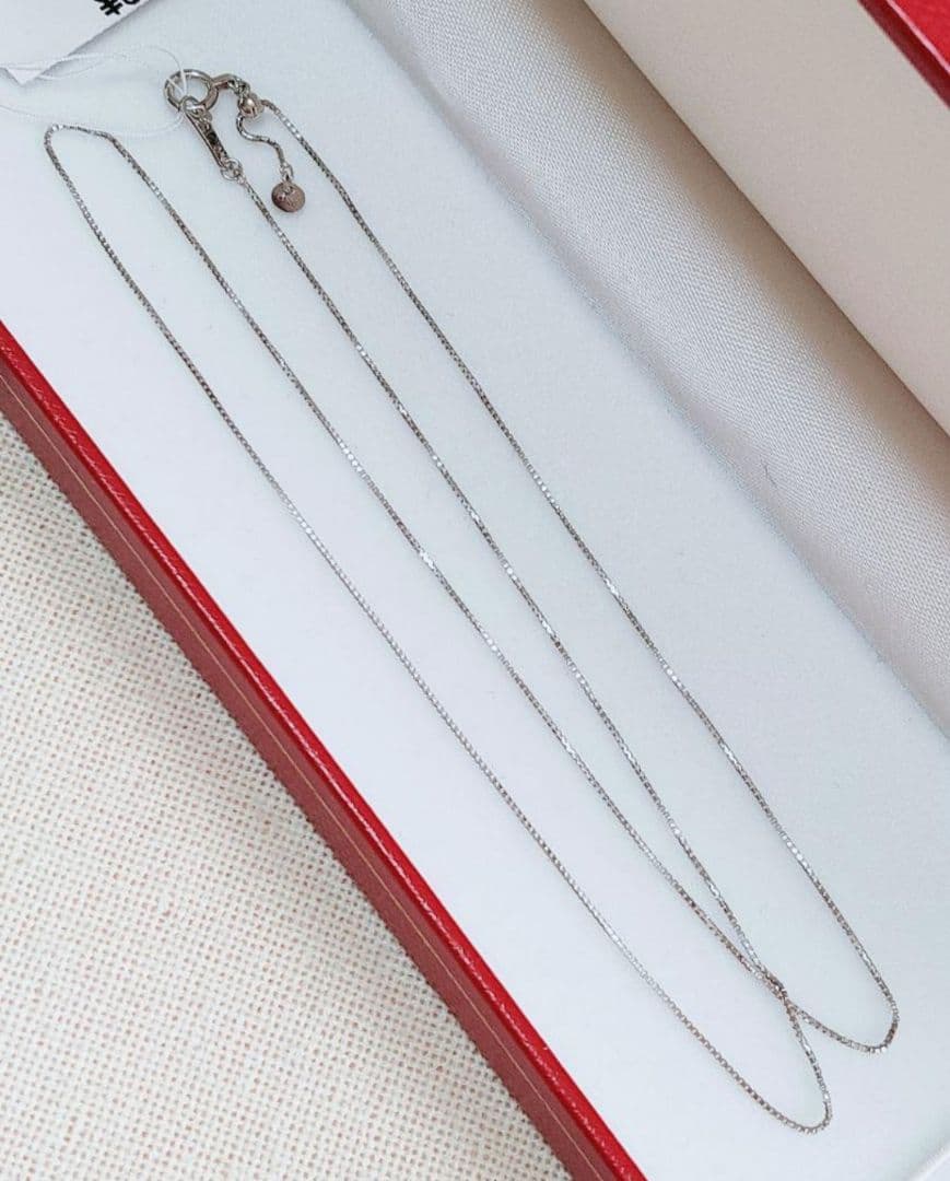 未使用品 pt850 プラチナ ベネチアン ネックレス チェーン