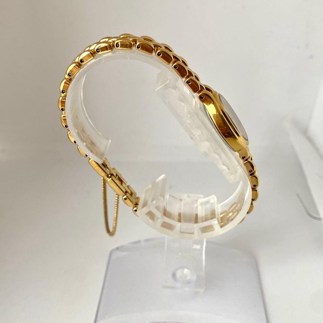 新品電池　SEIKO 腕時計　オーバル　ゴールド　3針