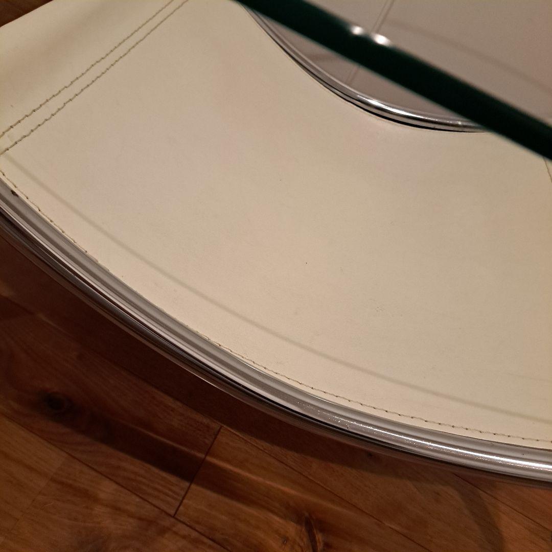 【最終価格】モダン ガラスセンターテーブル オーバル型