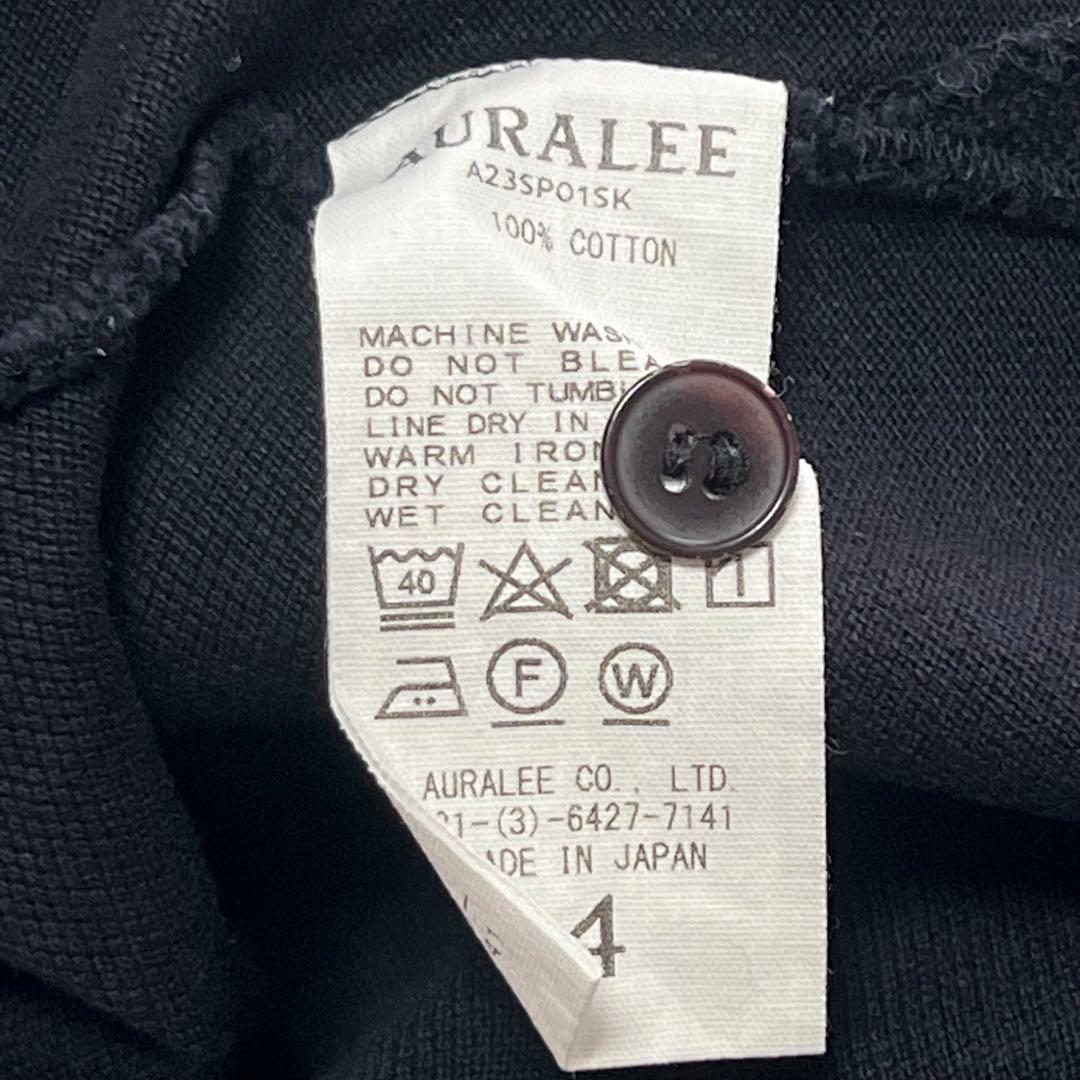 トップス AURALEE SUPER FINE COTTON PIQUE BIG POLO