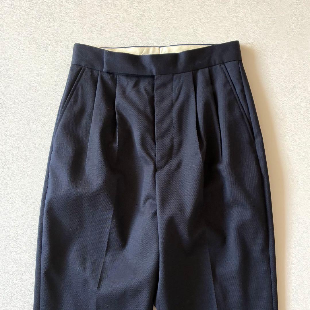 未使用タグ付き✨トラディショナルウェザーウェア　ツータックテーパードパンツ　濃紺