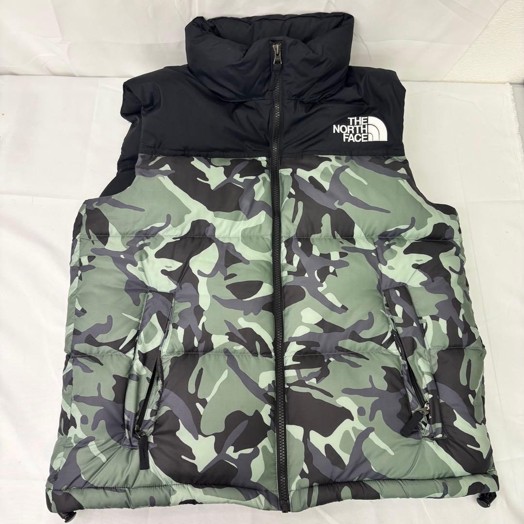 THE NORTH FACE カモフラージュ ダウンベスト L メンズ