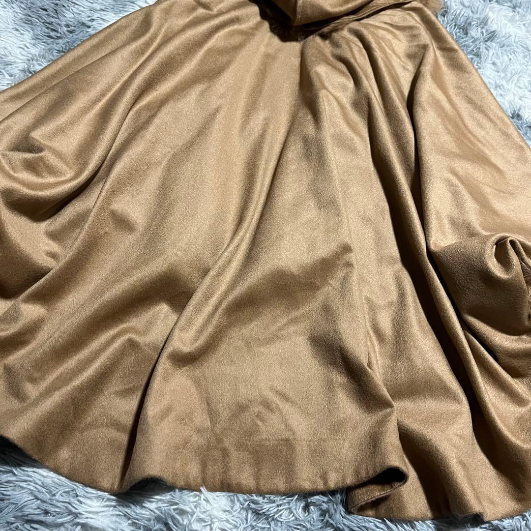 未使用　BALMAIN バルマン カシミヤ100% フォックスファー ポンチョ
