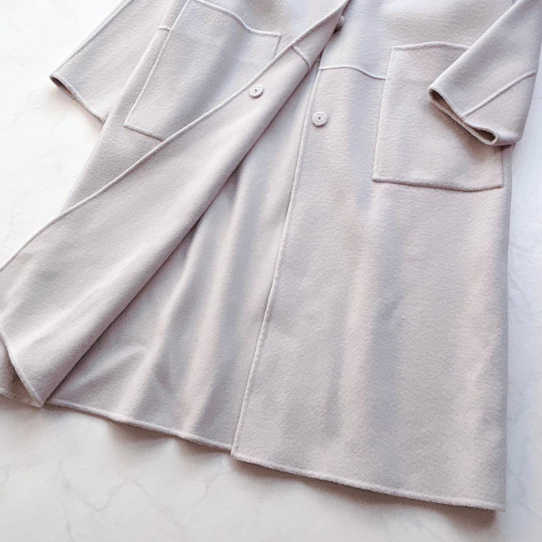 【ADORE】定価9.9万　ラムウールショートビーバーロングコート　グレージュ