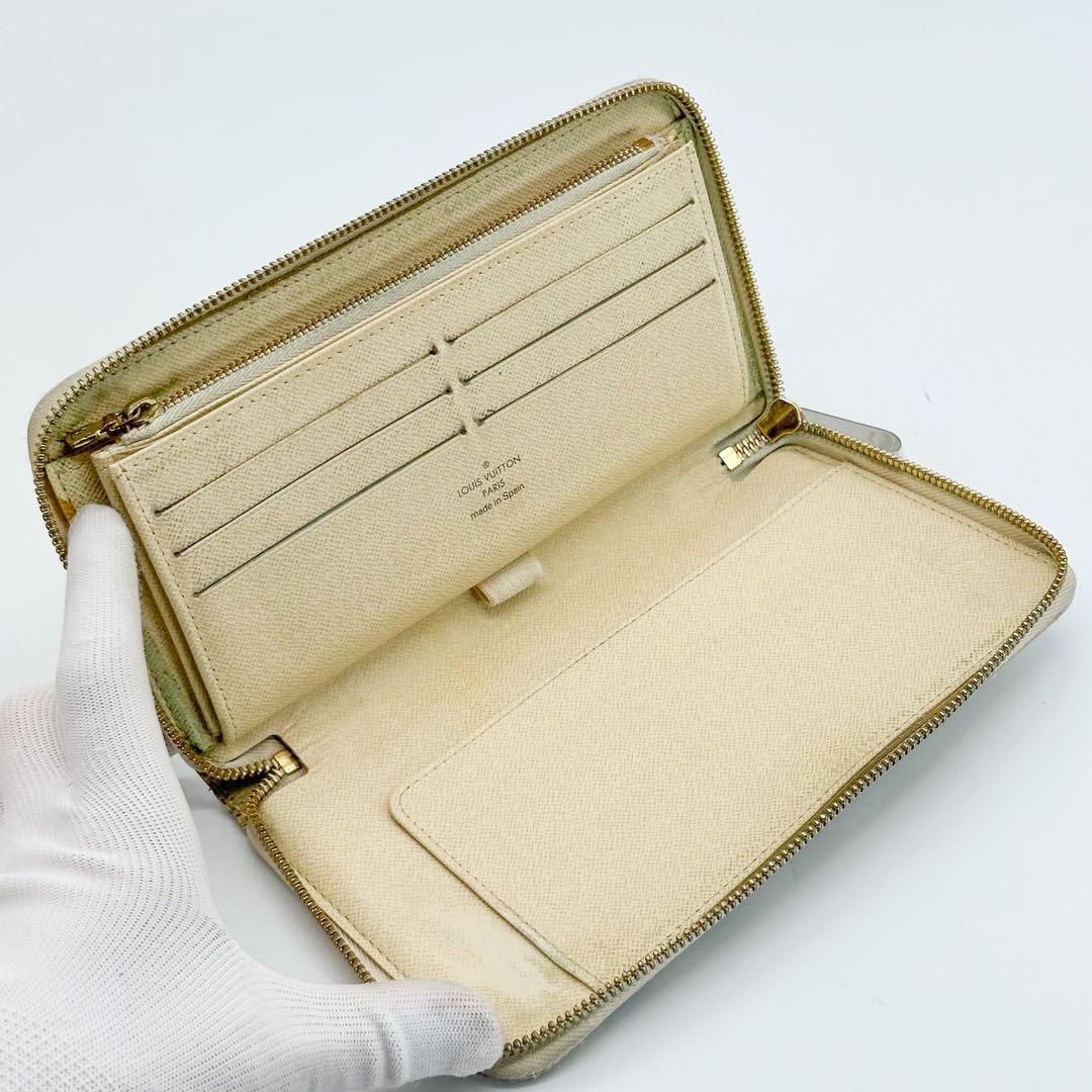 ルイヴィトン ジッピーオーガナイザー ダミエ アズール ラウンド 長財布