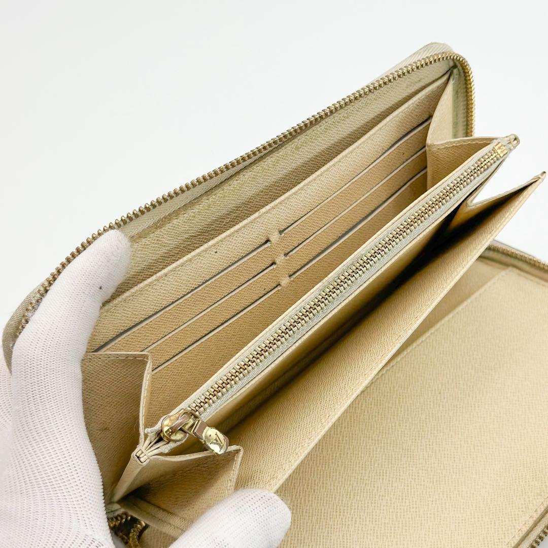 ルイヴィトン ジッピーオーガナイザー ダミエ アズール ラウンド 長財布