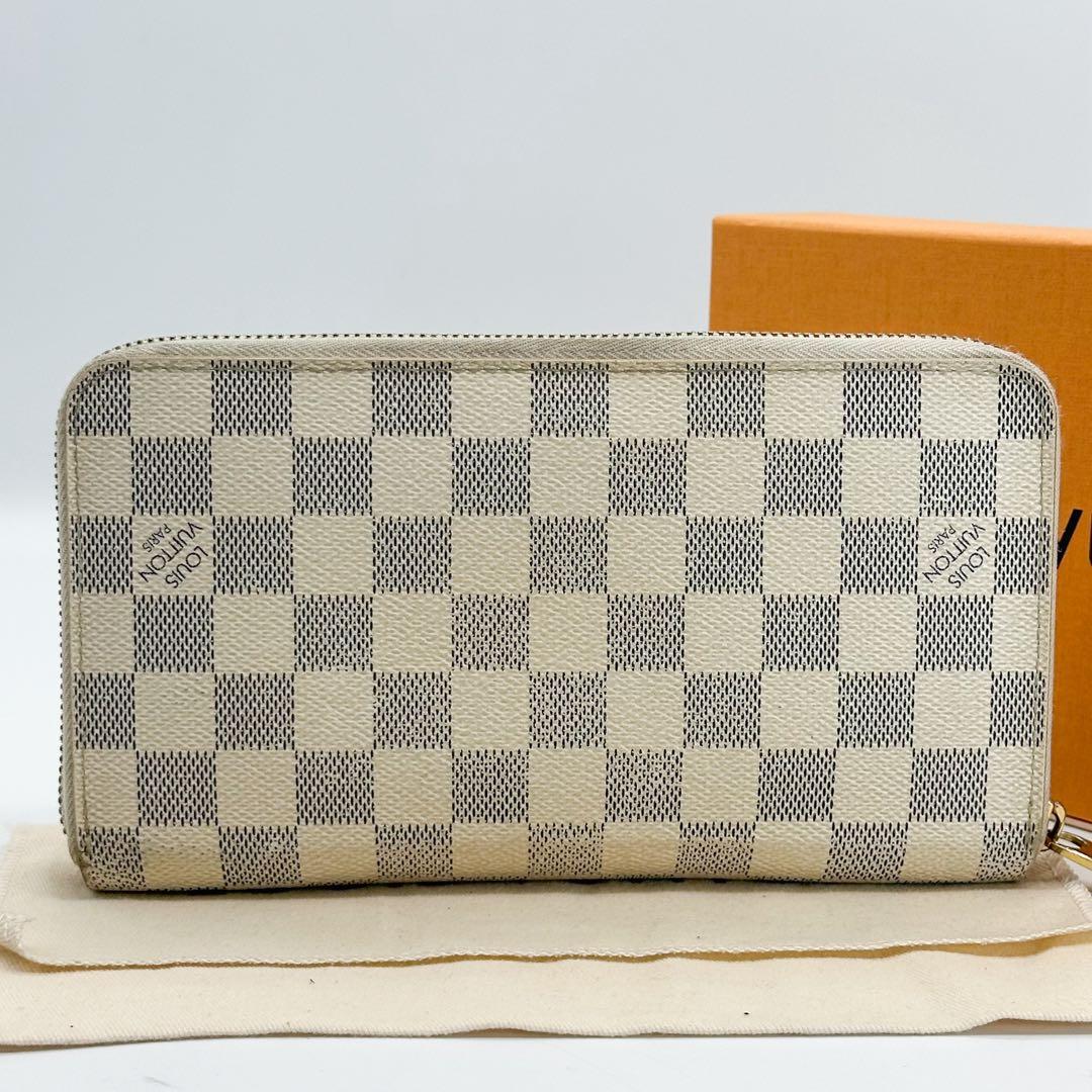 ルイヴィトン ジッピーオーガナイザー ダミエ アズール ラウンド 長財布