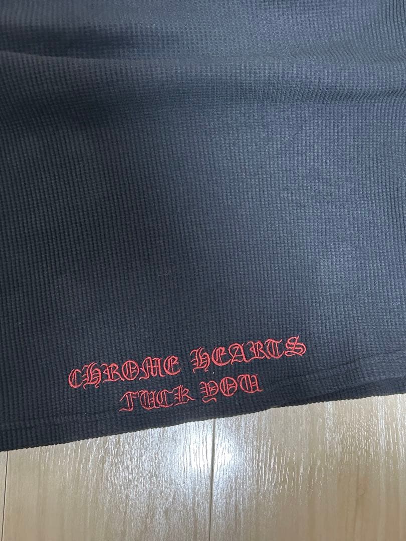 希少クロムハーツ サーマル ロングスリーブ 刺繍 ヴィンテージ 90s