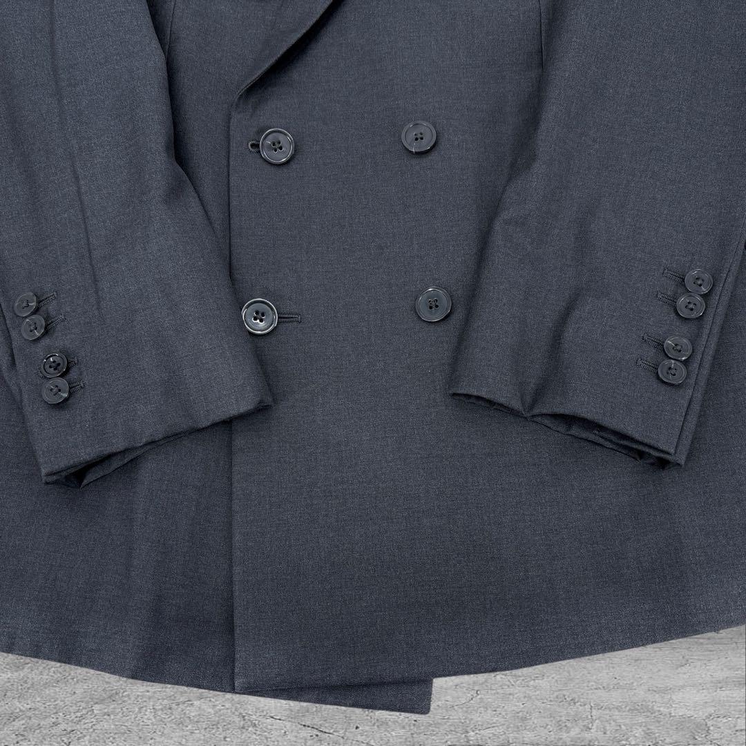 極美品】ARMANI　アルマーニ　スーツ　ダブル　セットアップ　最高級　黒タグ