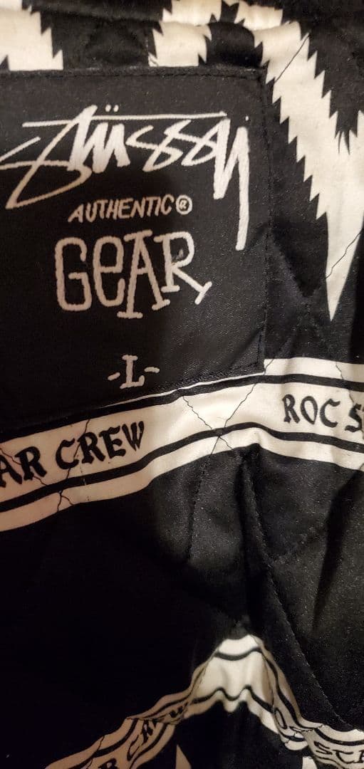 stussy rocstarコラボバーシティジャケット　SIZE　L