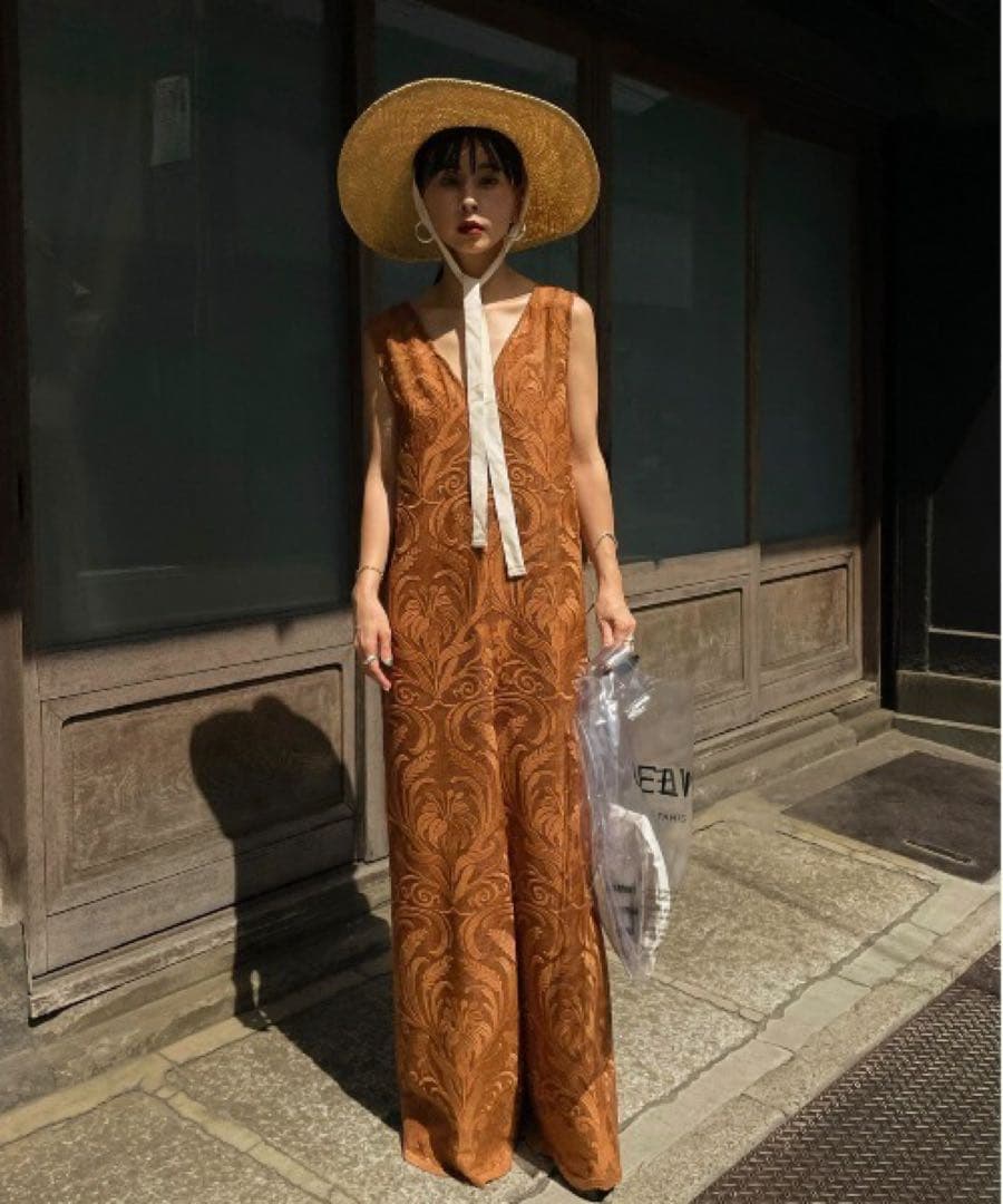 サロペット・オーバーオール・オールインワン Ameri VINTAGE CHLOE V NECK ROMPERS