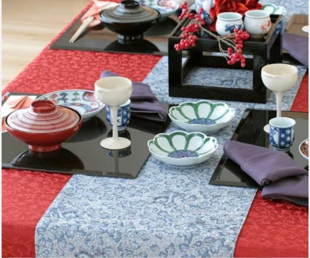 源右衛門　テーブルランナー　テーブルセンター