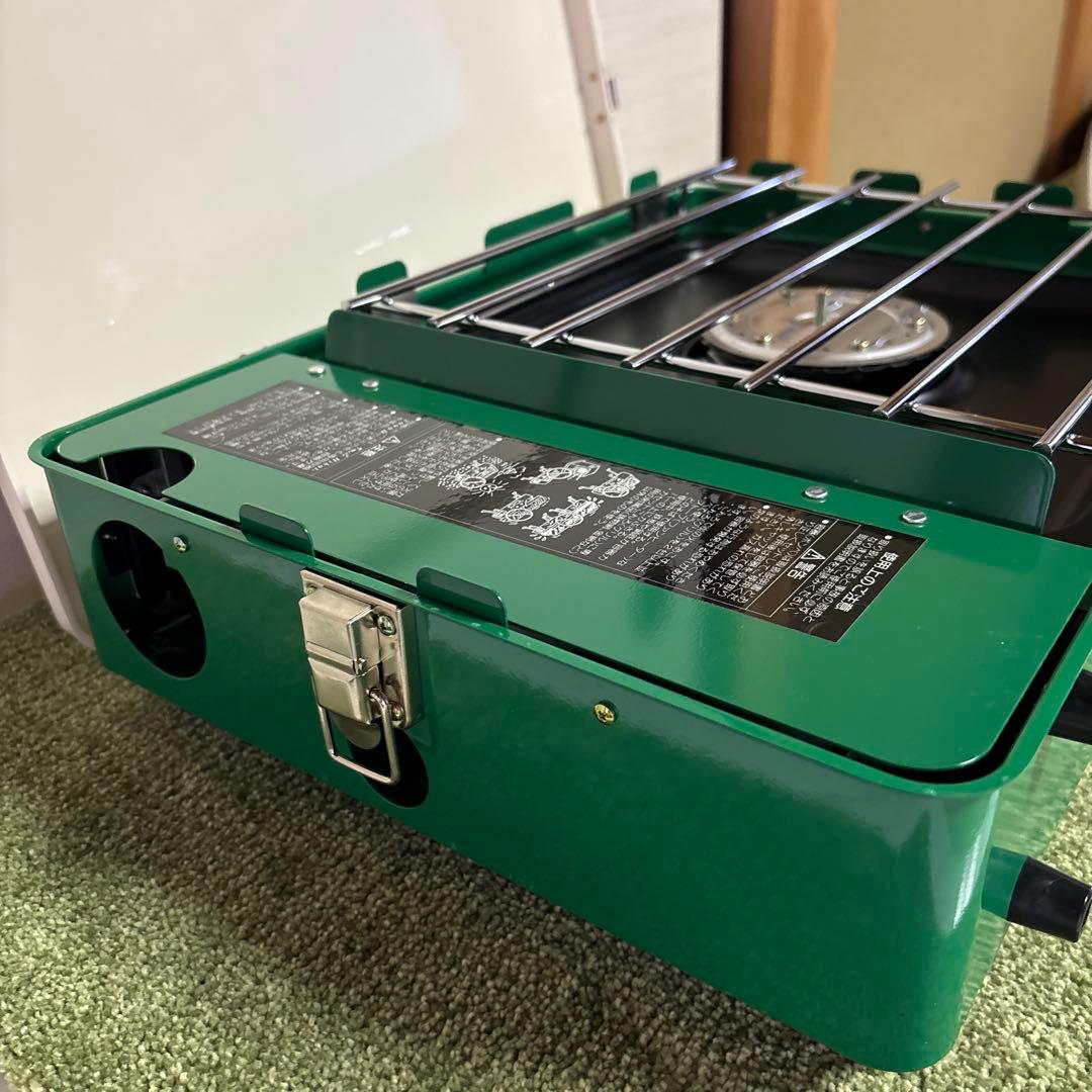 アウトドアガスコンロ（足付き）　レトロ 国際産業株式会社