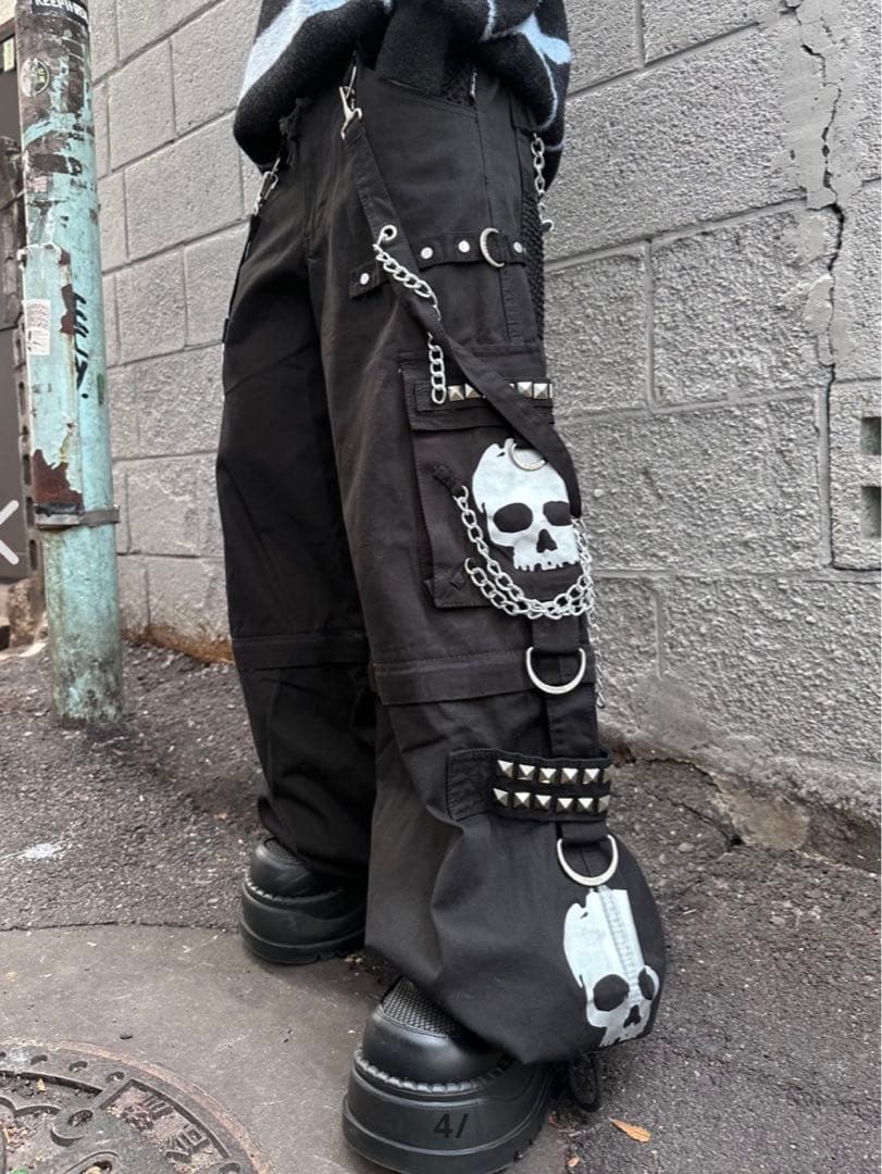 パンツ TRIPPNYC Skull Bondage Pants Black S
