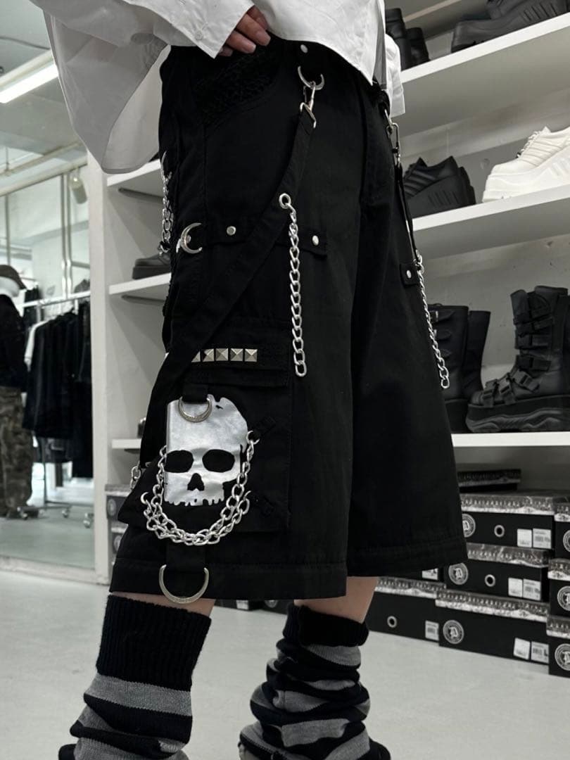 パンツ TRIPPNYC Skull Bondage Pants Black S