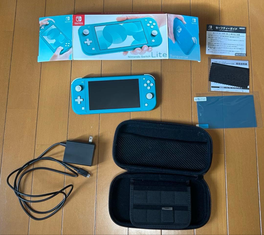 Nintendo Switch Lite 本体64gメモリーカード充電器ケース付