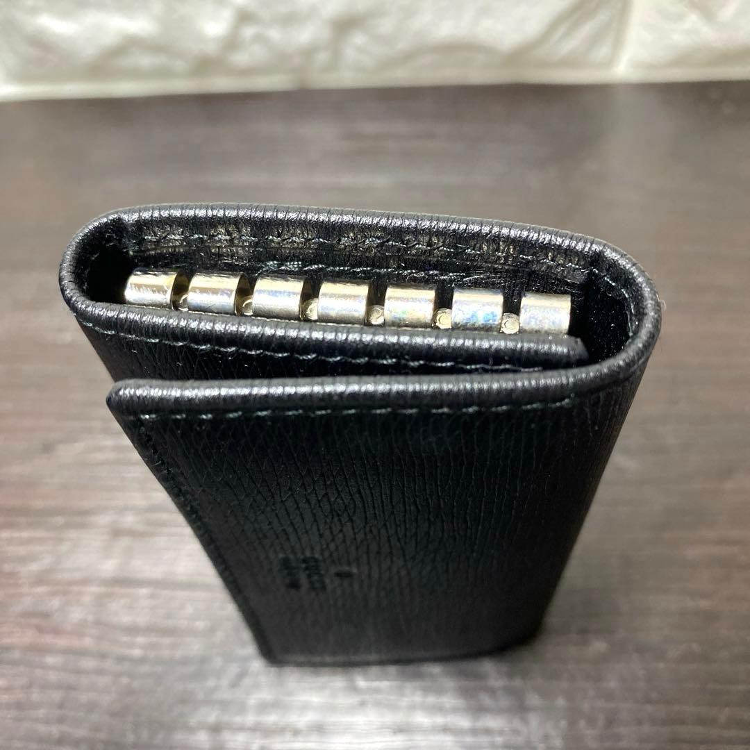 【新品未使用】GUCCI グッチ 6連キーケース シンプル ブラック レア品
