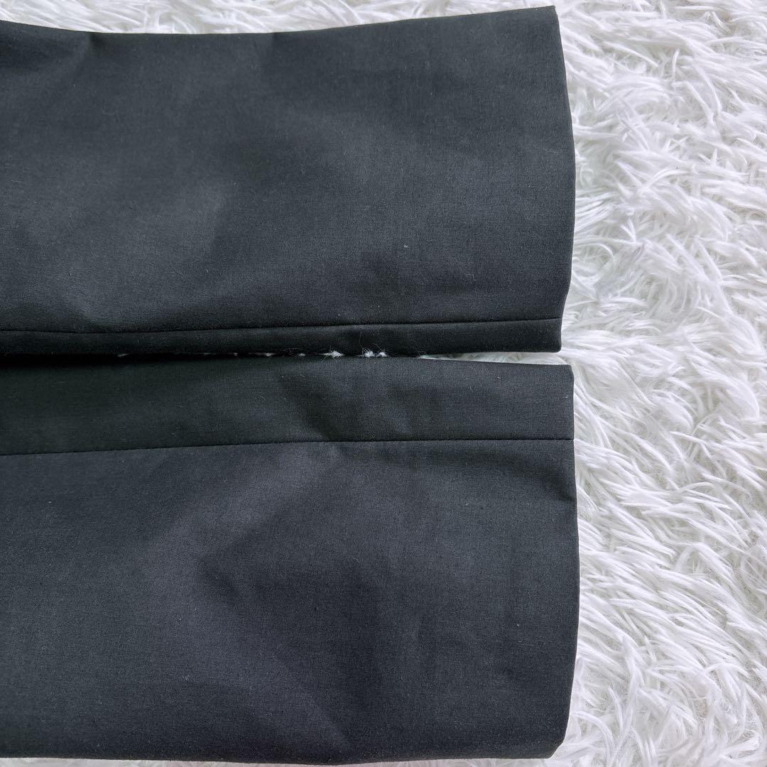 CELINE ロング　トレンチコート ユニセックス　ブラック　コットン　40