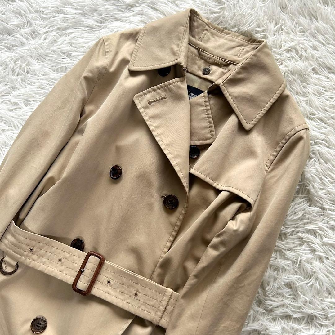 バーバリーロンドン　トレンチコート　ライナー付き　ロング丈　ベージュ　M相当