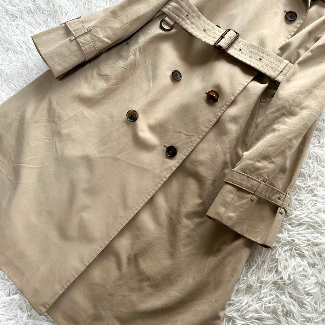 バーバリーロンドン　トレンチコート　ライナー付き　ロング丈　ベージュ　M相当