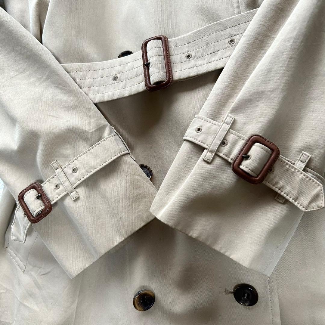 バーバリーロンドン　トレンチコート　ライナー付き　ロング丈　ベージュ　M相当