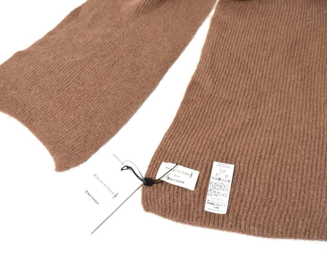 未使用 MACKINTOSH × BATONER モヘアニットマフラー ベージュ