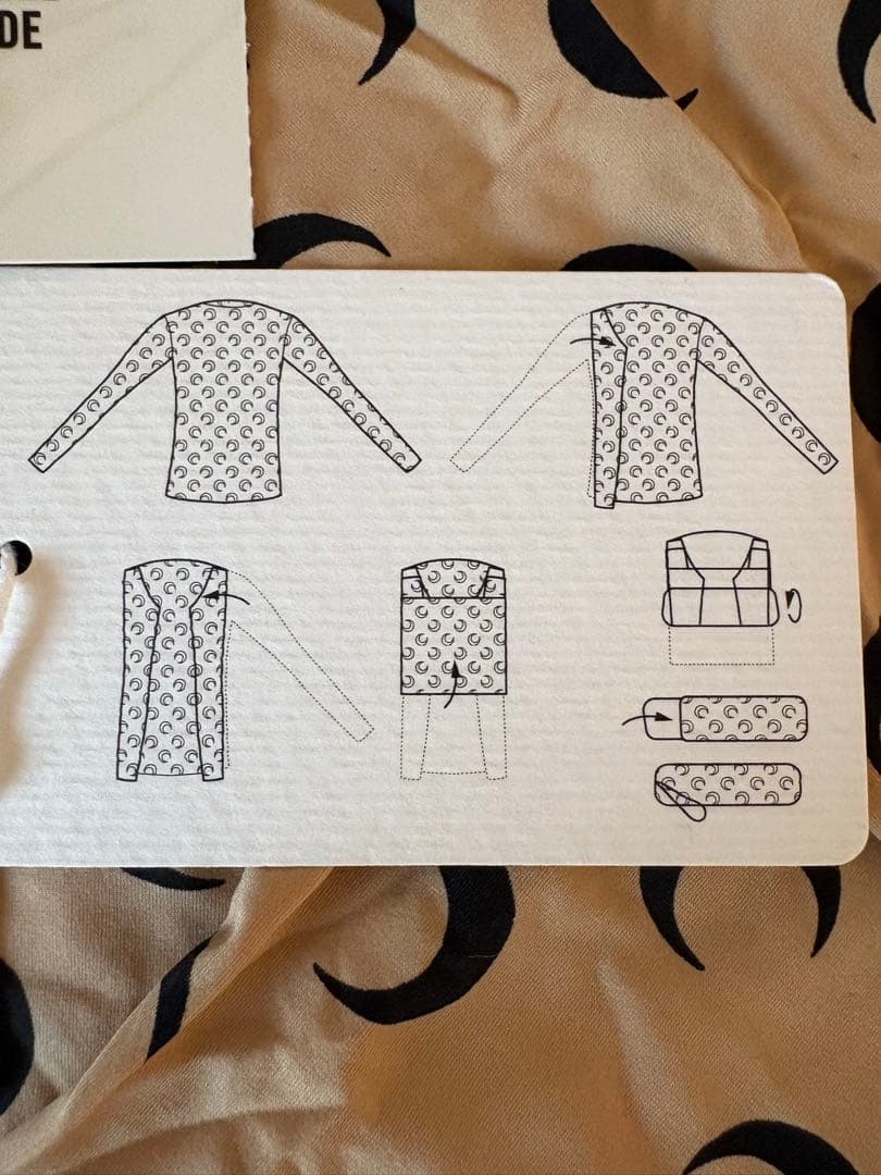 トップス MARINE SERRE second skin moon top 09 M