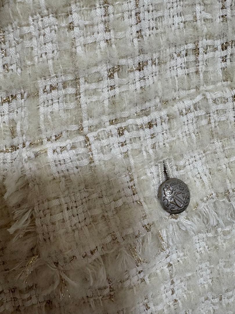 FRAMeWORK アイボリー ツイード　テーラードジャケット