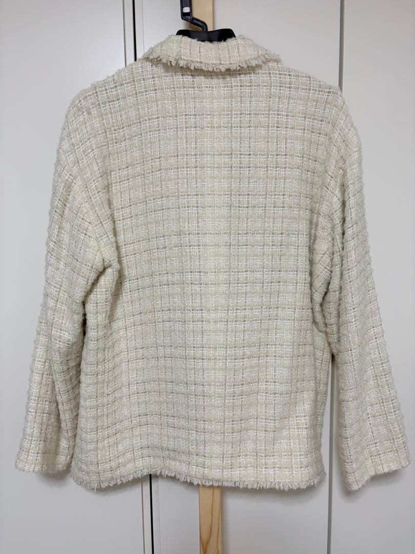 FRAMeWORK アイボリー ツイード　テーラードジャケット