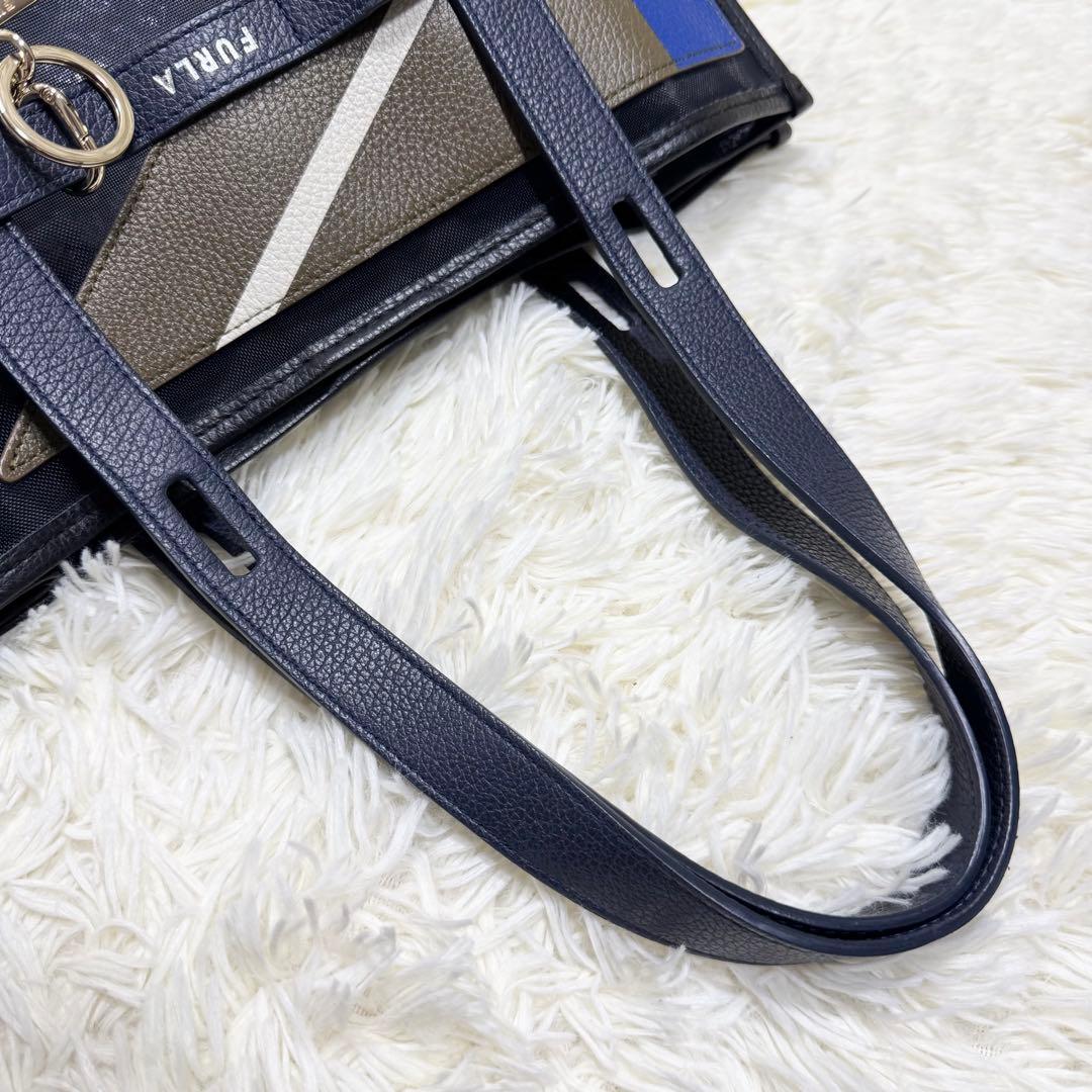 フルラ ジョーヴェ トートバッグ ビジネス マルチカラー メッシュ 大容量