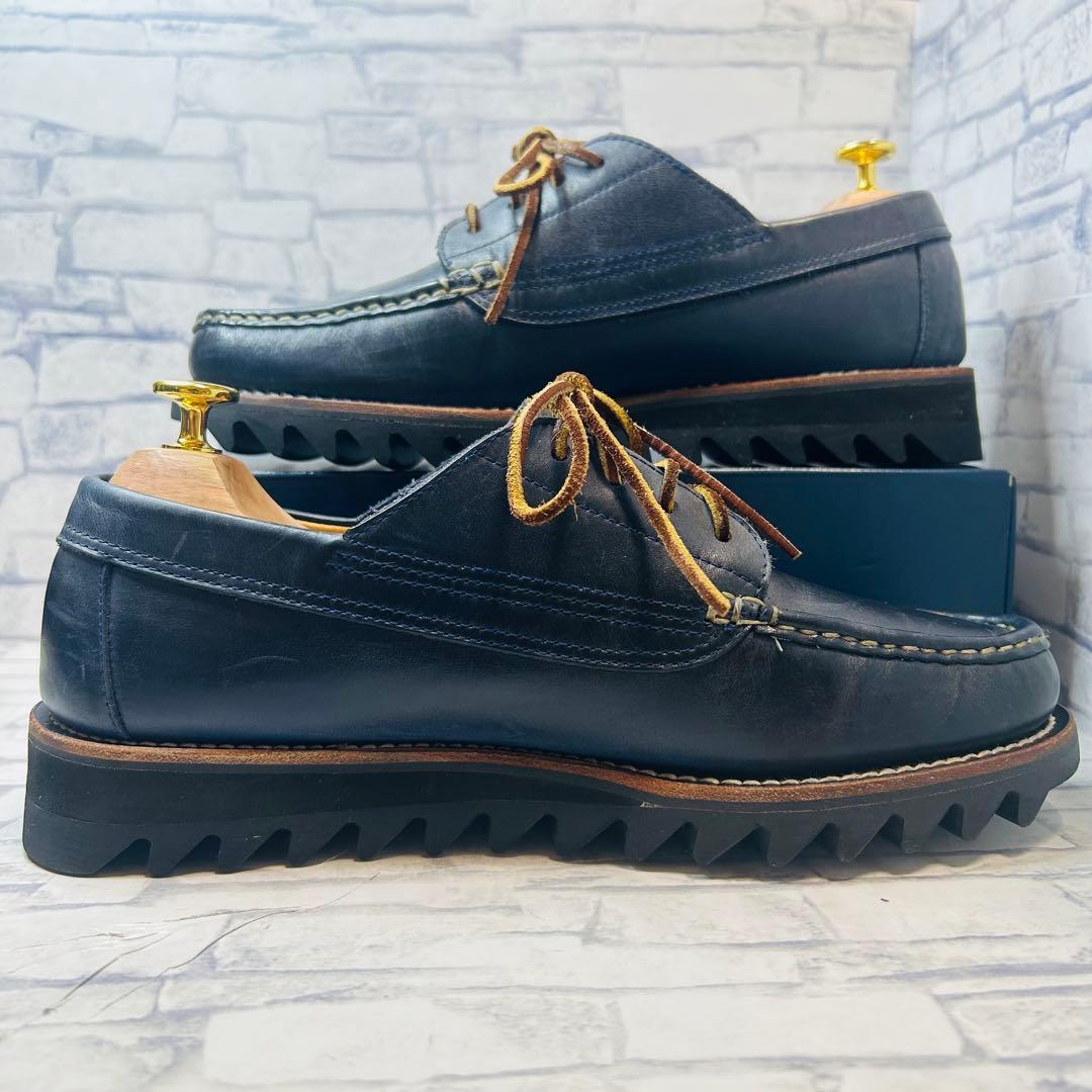 極美品 YUKETEN ユケテン シャークソール Uチップ NVY 26cm