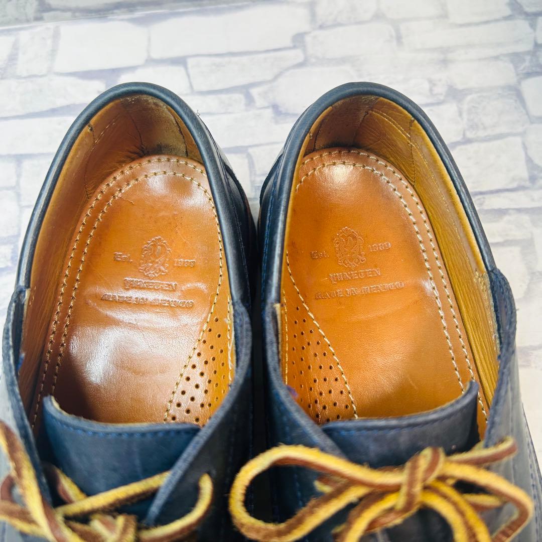 極美品 YUKETEN ユケテン シャークソール Uチップ NVY 26cm