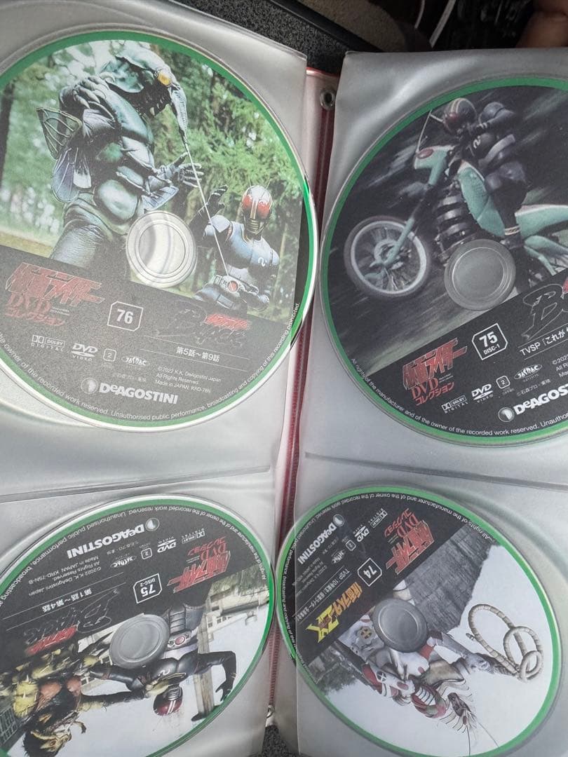 仮面ライダーDVDコレクション　ディアゴスティーニ　DVD全巻
