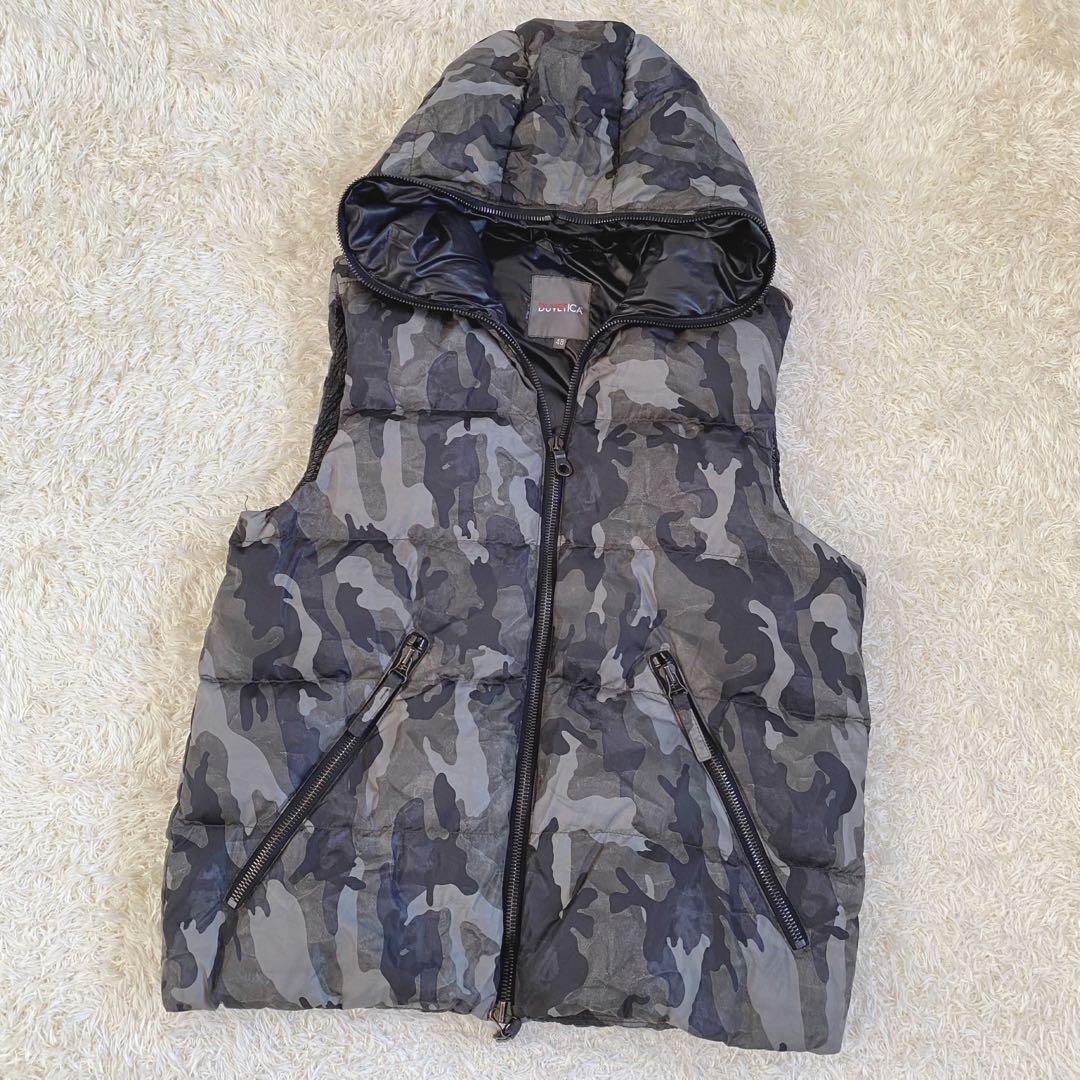 【美品】デュベティカ ダウンベスト ARISTEODUE カモフラ 48