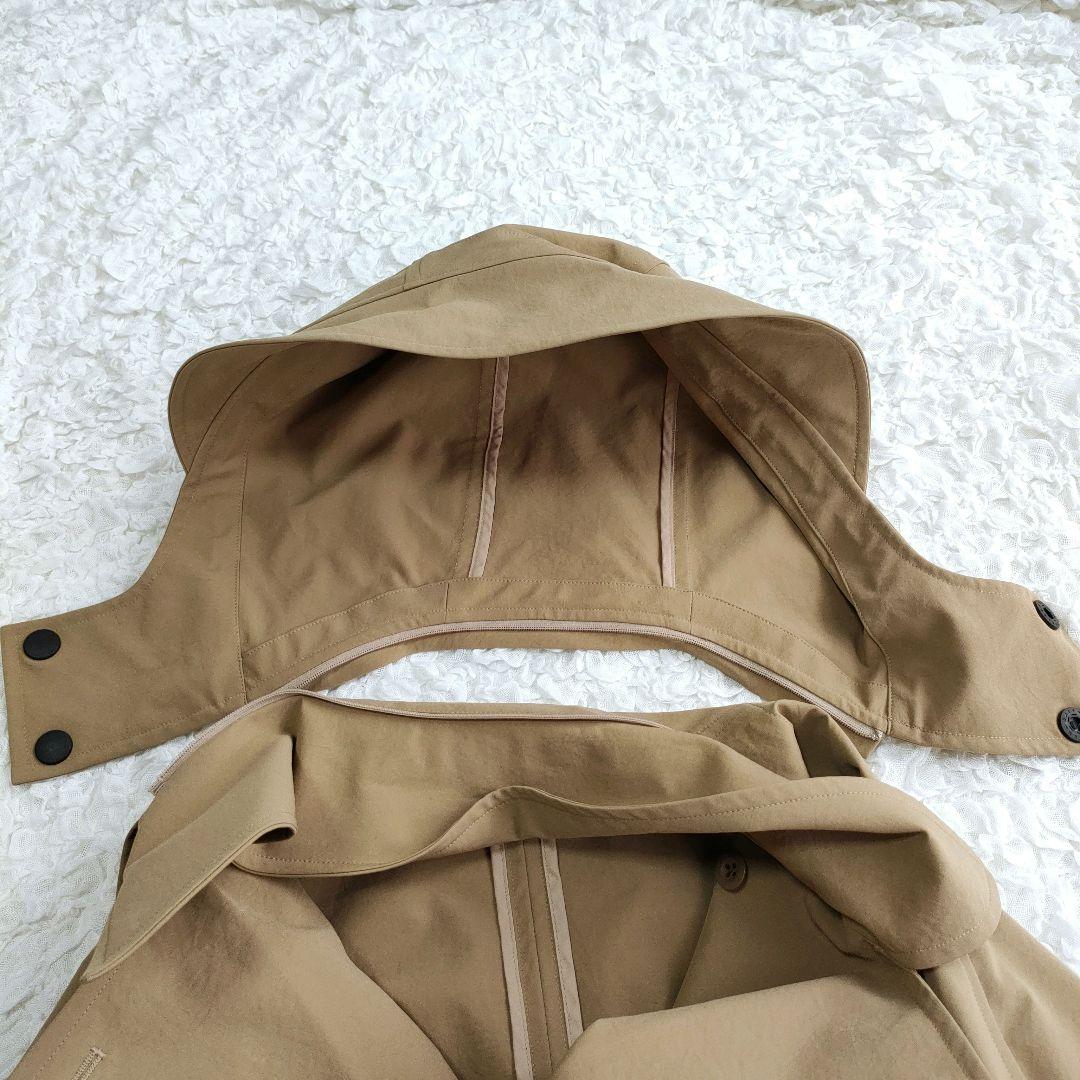 美品✨レリル lelill オールウェザーフードトレンチコート ベージュ 洗える